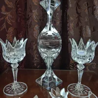 شمعدان کریستال روگاشکا و شکلات خوری اصل ناخمن