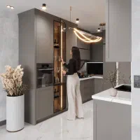 طراحی ۳D کابینت با ۳ds Max + نقشه فازدو با AutoCAD