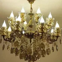 فروش لوستر برنز ۱۸+۲ شعله ۱۵ سال ضمانت