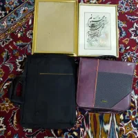دو عدد قاب عکس، یک کیف اداری، یک کیف سی‌دی
