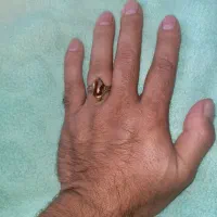 عقیق پرتقالی رگه دار خاص