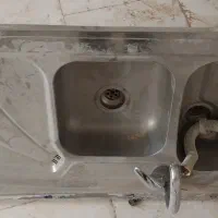سینک ظرفشویی با شیر آب  باهم
