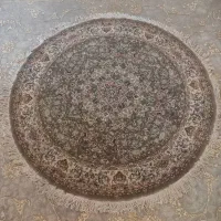 فرش یک و نیم در یک و نیم گرد