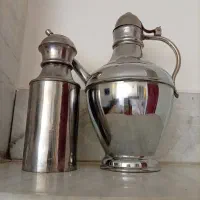 گلابپاش و چایدان برنجی قدیمی سنگین