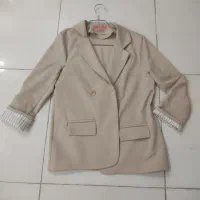 کت ولگ مشکی کمرگن دار