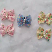 کش گیره تل ریسه پاپیون دنباله دار