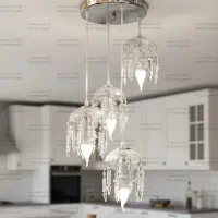 لوستر بلوری کریستالی باکارات آویز آشپزخانه و اتاق