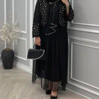 لباس زنانه ست کت،دامن وشال  نسترن شیکان کده محرمی