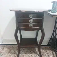 میز تلفن چوبی