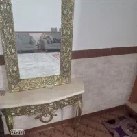 ایینه وشمعدان طرح برنز