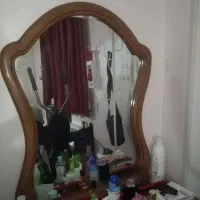 میز توالت چوبی با آینه