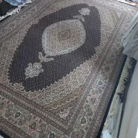 تک۶متری سرمه‌ای فرش دستبافت ماهی