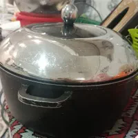 قابلمه چدن سنگین و جای قند بزرگ