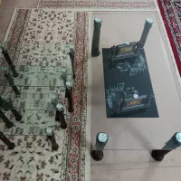 میز جلو مبلی شیشه‌ای