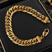 دستبند نقره ایتالیا مشابه طلا ( آبکاری طلا )