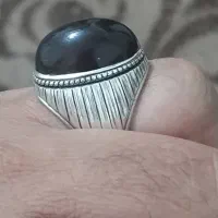 انگشتر جزع کهنه یمنی  استاد سعید غلامرضا