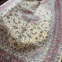 فرش کاشان ۶ متری آکبند گل ابریشم