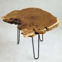 میز جلومبلی روستیک چوب سنجد