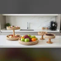 سرویس پذیرایی مهره دار ست چوبی