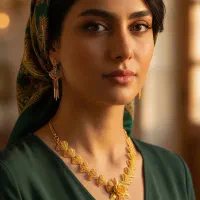 طراحی و نورپردازی عکس طلا جواهرات برای اینستاگرام