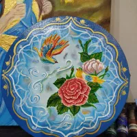 نقاشی برجسته روی بوم