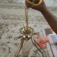 دوتا لوسترتک لامپ فلزی سالم