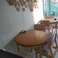 میز صندلی چوب راش