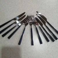 2 سری چاقو چنگال یک مدل دورنگ