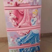 دراور بچه گانه چهار کشویی باربی در حد نو