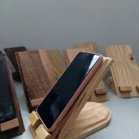 پایه مبایل چوب گردو