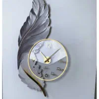 ساعت پر طوسی (ساعت دیواری پر لوکس) کد 128