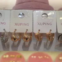 گوشواره ژوپینگ رنگ ثابت طلایی|بدلیجات|کیش, |دیوار