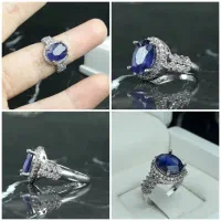 فروش انگشتر زنانه یاقوت و فیروزه اصل