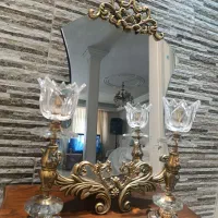 اینه و شمعدان برنز
