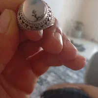 انگشتر زیبا سنگ شجر.رکاب کمال مشهدی.
