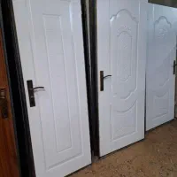 درب اتاقی کامل با چهار چوب فلزی اتاق سرویس کم چوبی