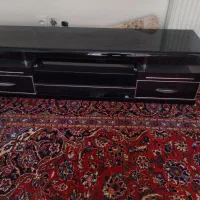 میز تی وی چوبی وشیشه