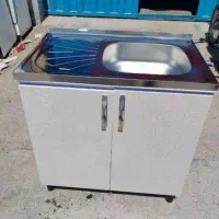 سایز ۸۰در۵۰ تک لگن زیر سینک کابینت سینک فلزی