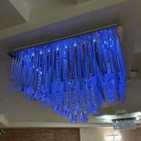 لوستر کریستال خارجی کنترل دار|لوستر و چراغ آویز|مشهد, هنرستان|دیوار