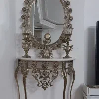 اینه شمعدان برنز