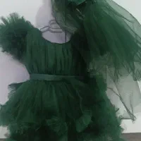 لباس عروس برای یک سال دخترانه سبز