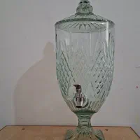 کلمن شیشه ای جا شربتی
