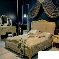 سرویس خواب دونفره تمام چوب ،نجاری گلریز