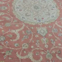 فرش دستباف کاشان گل ابریشم  قیمت توافقی
