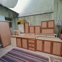 کابینت آشپزخانه بدنه فلزی، درب MDF سالم و هود هدیه