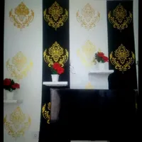 رنگ آمیزی ساختمان و اجرا طرح کاغذ دیواری بارنگ