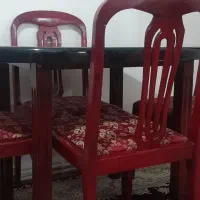 میز نهار خوری ۴ نفره صندلی هایربا چوب گردو