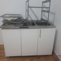 کابینت زیرسینک۳درب با بدنه فلزی ضخیم