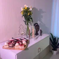 فروش آینه ال ای دار به همراه شلف دیواری کشو دار