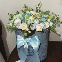 گل  پیونی با باکس مخملی